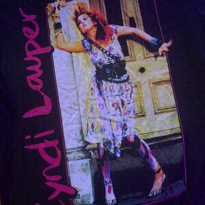Cyndi Lauper She's So Unusual Black T Shirt 1984 S